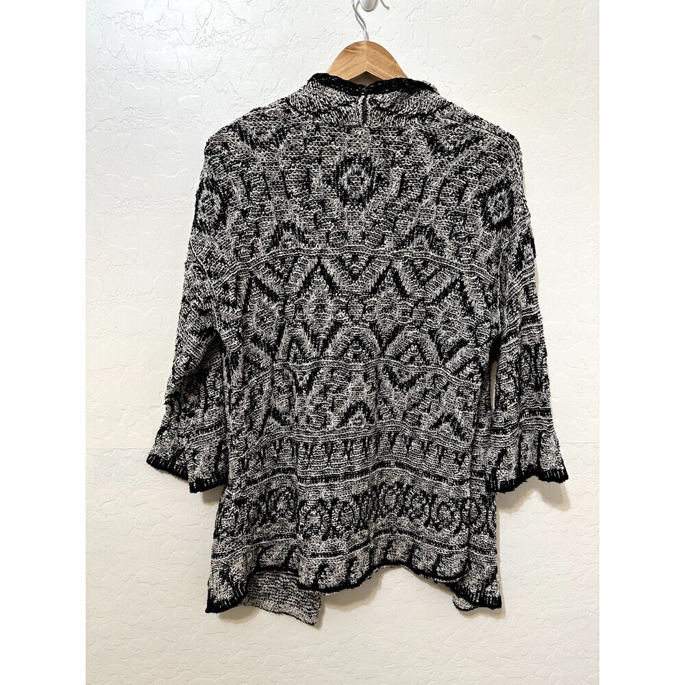 Chicos Womans Open Front Knit Cardigan Size 2X Aztec Southwestern Tribal Artsy - Picture 8 of 11